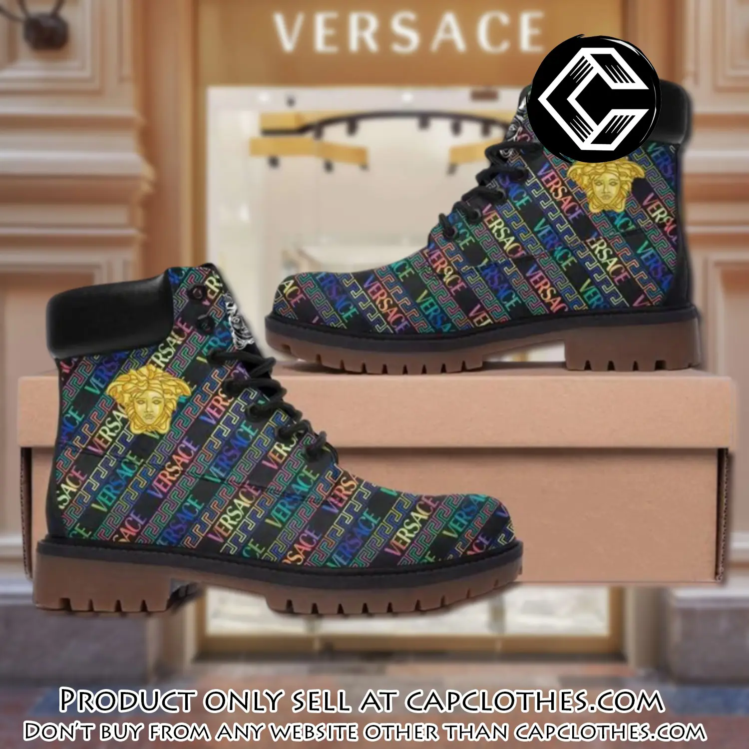 Gianni versace medusa multicolor luxury brand boots premium gifts for men women cc4452658